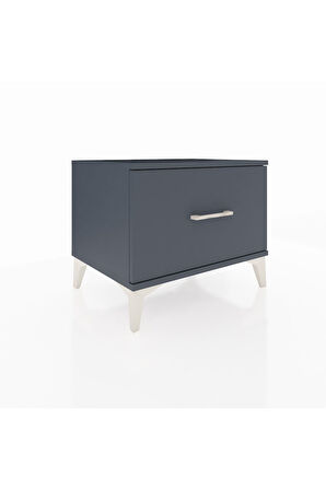 Hyperion Komodin Tek Çekmeceli 60x44x48 Antrasit-Antrasit