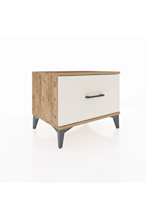 Hyperion Komodin Tek Çekmeceli 60x44x48 Çam-Aytaşı
