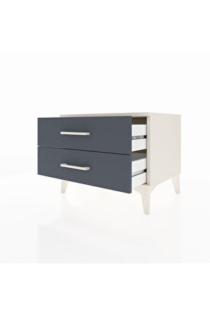 Hyperion Komodin 2 Çekmeceli 60x44x48 Aytaşı-Antrasit