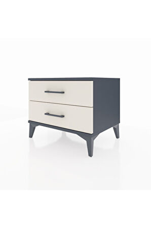 Hyperion Komodin 2 Çekmeceli 60x44x48 Antrasit-Aytaşı