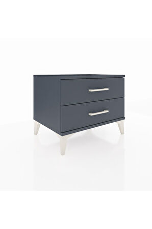 Hyperion Komodin 2 Çekmeceli 60x44x48 Antrasit-Antrasit