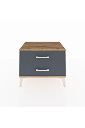 Hyperion Komodin 2 Çekmeceli 60x44x48 Çam-Antrasit