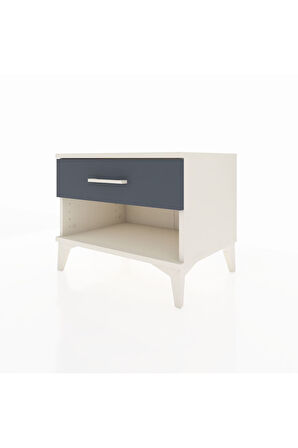 Hyperion Komodin Tek Çekmeceli 60x44x48 Aytaşı-Antrasit