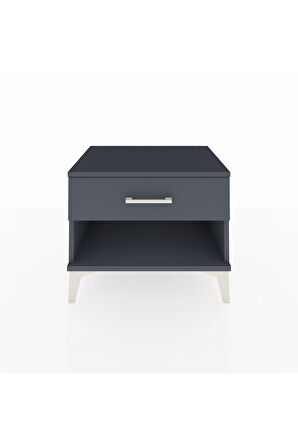 Hyperion Komodin Tek Çekmeceli 60x44x48 Antrasit-Antrasit