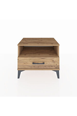 Hyperion Komodin Tek Raflı Tek Çekmeceli 60x44x48 Çam-Çam
