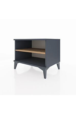 Hyperion Komodin Tek Raflı 60x44x48 Antrasit-Çam