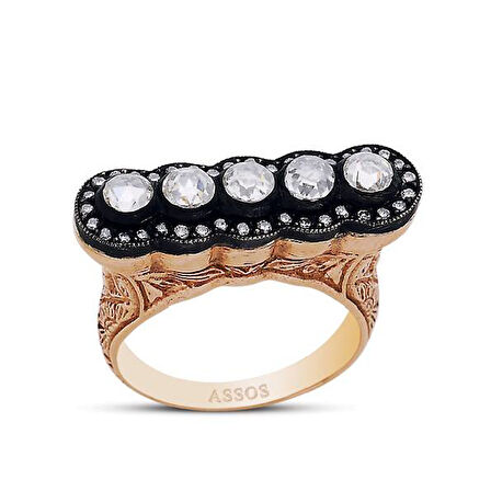 0.65 Karat Elmas Beştaş Yüzük