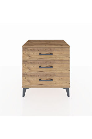 Hyperion Komodin 3 Çekmeceli 60x44x64 Çam-Çam