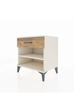 Hyperion Komodin Tek Raflı Tek Çekmeceli 60x44x64 Aytaşı-Çam