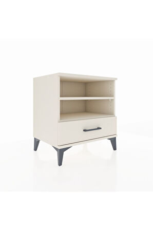 Hyperion Komodin 2 Raflı Tek Çekmeceli 60x44x64 Aytaşı-Aytaşı