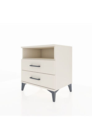 Hyperion Komodin Tek Raflı 2 Çekmeceli 60x44x64 Aytaşı-Aytaşı