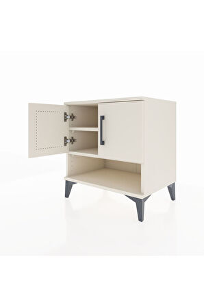 Hyperion Komodin 2 Raflı 2 Kapaklı 60x44x64 Aytaşı-Aytaşı