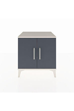 Hyperion Komodin 2 Raflı 2 Kapaklı 60x44x64 Aytaşı-Antrasit