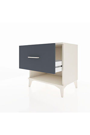 Hyperion Komodin Tek Çekmeceli 60x44x64 Aytaşı-Antrasit