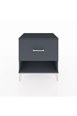 Hyperion Komodin Tek Çekmeceli 60x44x64 Antrasit-Antrasit