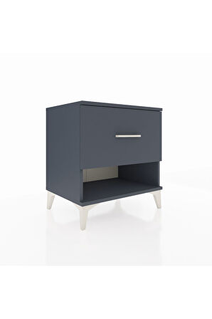 Hyperion Komodin Tek Çekmeceli 60x44x64 Antrasit-Antrasit