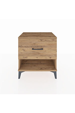 Hyperion Komodin Tek Çekmeceli 60x44x64 Çam-Çam