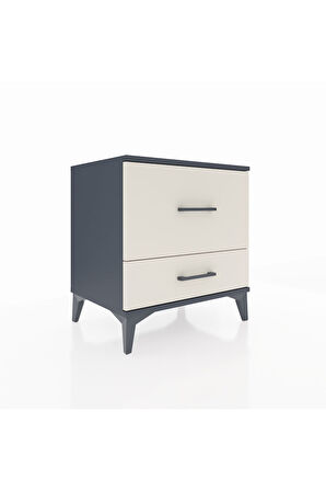 Hyperion Komodin 2 Çekmeceli 60x44x64 Antrasit-Aytaşı