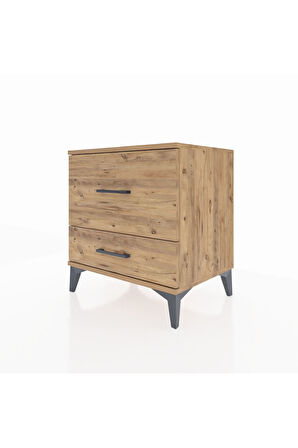 Hyperion Komodin 2 Çekmeceli 60x44x64 Çam-Çam