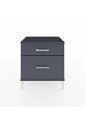 Hyperion Komodin 2 Çekmeceli 60x44x64 Antrasit-Antrasit