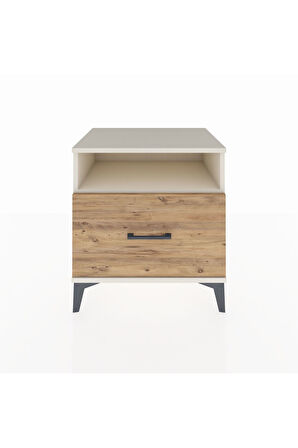 Hyperion Komodin Tek Raflı Tek Çekmeceli 60x44x64 Aytaşı-Çam