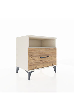 Hyperion Komodin Tek Raflı Tek Çekmeceli 60x44x64 Aytaşı-Çam