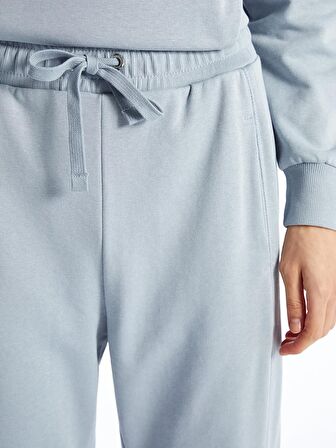 Kadın Beli Lastikli Düz Jogger Eşofman Altı