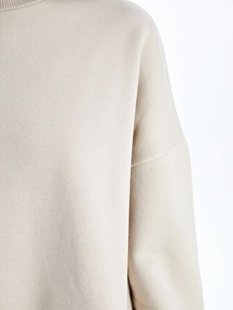 Bisiklet Yaka Oversize Kadın Sweatshirt