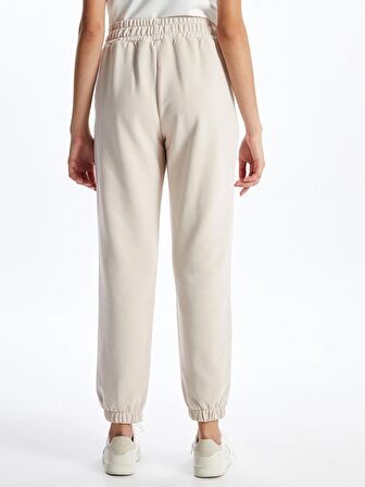 Kadın Beli Lastikli Düz Jogger Eşofman Altı
