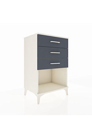 Hyperion Komodin 3 Çekmeceli 60x44x96 Aytaşı-Antrasit