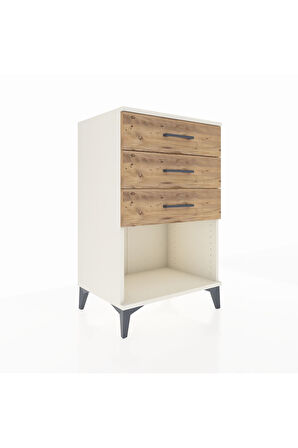 Hyperion Komodin 3 Çekmeceli 60x44x96 Aytaşı-Çam