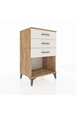 Hyperion Komodin 3 Çekmeceli 60x44x96 Çam-Aytaşı