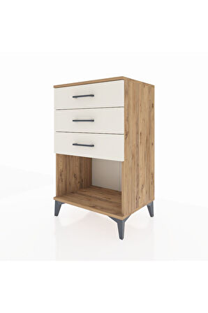 Hyperion Komodin 3 Çekmeceli 60x44x96 Çam-Aytaşı