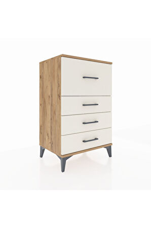 Hyperion Komodin 4 Çekmeceli 60x44x96 Çam-Aytaşı