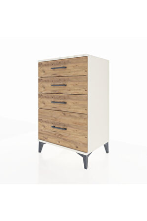 Hyperion Komodin 4 Çekmeceli 60x44x96 Aytaşı-Çam