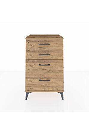 Hyperion Komodin 4 Çekmeceli 60x44x96 Çam-Çam
