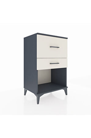 Hyperion Komodin 2 Çekmeceli 60x44x96 Antrasit-Aytaşı