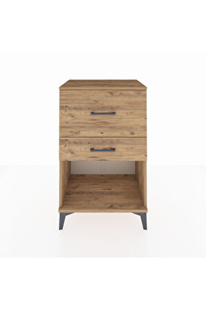 Hyperion Komodin 2 Çekmeceli 60x44x96 Çam-Çam