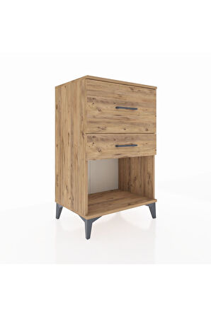 Hyperion Komodin 2 Çekmeceli 60x44x96 Çam-Çam