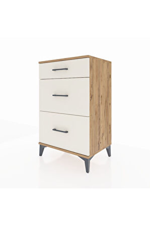 Hyperion Komodin 3 Çekmeceli 60x44x96 Çam-Aytaşı