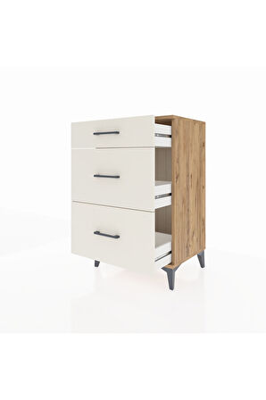 Hyperion Komodin 3 Çekmeceli 60x44x96 Çam-Aytaşı