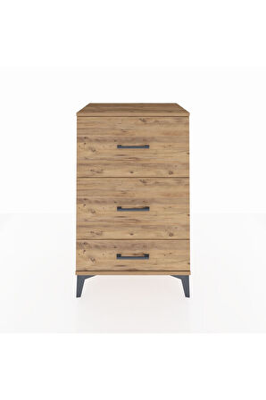 Hyperion Komodin 3 Çekmeceli 60x44x96 Çam-Çam