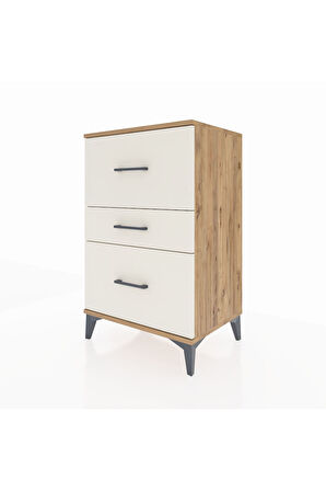 Hyperion Komodin 3 Çekmeceli 60x44x96 Çam-Aytaşı