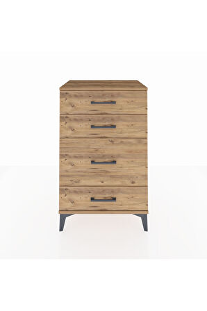 Hyperion Komodin 4 Çekmeceli 60x44x96 Çam-Çam