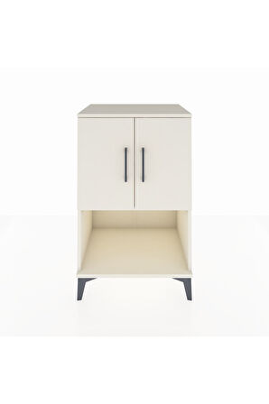 Hyperion Komodin 2 Raflı 2 Kapaklı 60x44x96 Aytaşı-Aytaşı