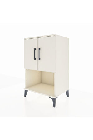 Hyperion Komodin 2 Raflı 2 Kapaklı 60x44x96 Aytaşı-Aytaşı