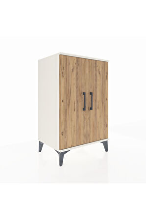 Hyperion Komodin 2 Raflı 2 Kapaklı 60x44x96 Aytaşı-Çam