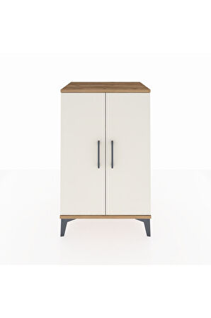 Hyperion Komodin 2 Raflı 2 Kapaklı 60x44x96 Çam-Aytaşı