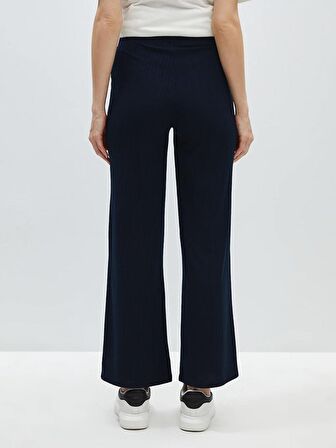 Beli Lastikli Düz Geniş Paça Kadın Eşofman Altı