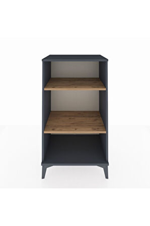Hyperion Komodin 2 Raflı 60x44x106 Antrasit-Çam